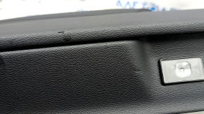 Door trim panel front left Volvo XC90 16-22 black leather, wood insert, broken fastener, scratches