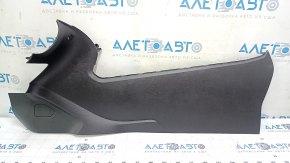 Left side center console trim for Ford Escape MK3 2017-2019, black, with cap, scratches