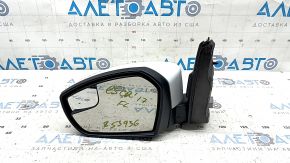 Left side mirror assembly for Ford Escape MK3 17-19, 3-pin rest, white YZ