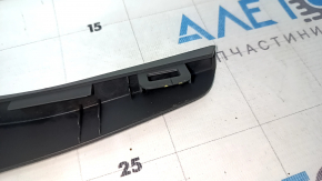 Ford Escape MK3 17-19 center console trim without cup holders, black, cracks in fasteners, chrome defect