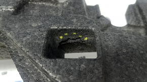 The front bumper absorber of the Volvo XC90 16-23 is broken and dented.
