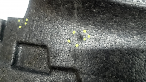 The front bumper absorber of the Volvo XC90 16-23 is broken and dented.
