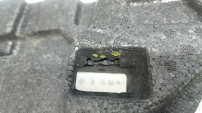 The front bumper absorber of the Volvo XC90 16-23 is broken and dented.