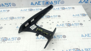 Volvo XC90 16-23 front center console trim, black leather, broken fasteners