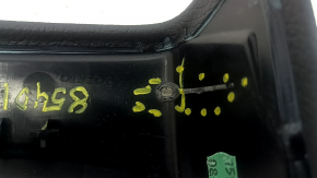 Volvo XC90 16-23 front center console trim, black leather, broken fasteners