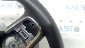 Volvo XC90 16-23 black leather steering wheel, no heating or paddle shifters, scratches