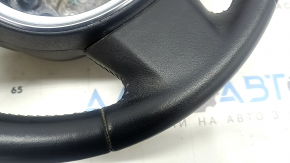 Volvo XC90 16-23 black leather steering wheel, no heating or paddle shifters, scratches