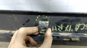 Right side sill for Ford Escape MK3 2017-2019, rest structure, scratches, broken fasteners, broken fasteners, pinched, crack in fastener, non-factory hole