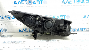 Left front headlight for Ford Escape MK3 17-19, halogen, light, with bracket, sand-finished, for polishing