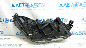 Left front headlight for Ford Escape MK3 17-19, halogen, light, with bracket, sand-finished, for polishing