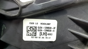 Left front headlight for Ford Escape MK3 17-19, halogen, light, with bracket, sand-finished, for polishing