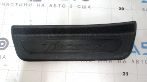 Outer rear left door sill plate for Hyundai Tucson 16-21, black, scratches