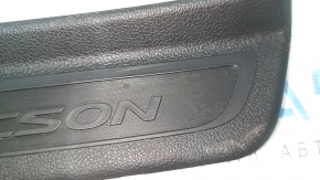 Outer rear left door sill plate for Hyundai Tucson 16-21, black, scratches