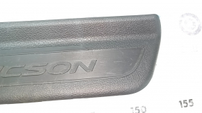 Outer rear right door sill plate for Hyundai Tucson 16-21, black, scratches