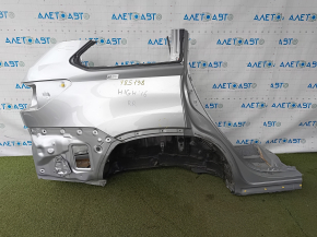 Rear right quarter wing, Toyota Highlander 14-19, BSM, sawed off, silver, dent, bump