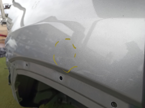 Rear right quarter wing, Toyota Highlander 14-19, BSM, sawed off, silver, dent, bump