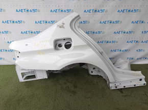 Quarter wing rear right BMW 5 F10 11-16 on the body, white