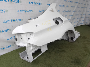 Quarter wing rear right BMW 5 F10 11-16 on the body, white