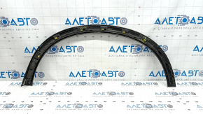 Volvo XC90 16-23 rear right fender arch trim, graphite, scratches, broken fasteners, broken fastener, crack in fastener, peeling coating