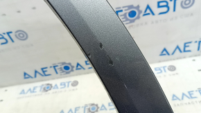 Volvo XC90 16-23 rear right fender arch trim, graphite, scratches, broken fasteners, broken fastener, crack in fastener, peeling coating