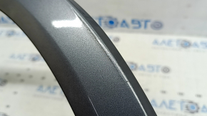 Volvo XC90 16-23 rear right fender arch trim, graphite, scratches, broken fasteners, broken fastener, crack in fastener, peeling coating