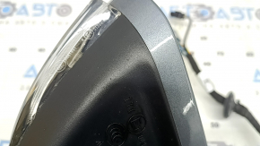 Left side mirror assembly for Volvo XC90 16-23, 14+4 pins, turn signal, heated, auto-dimming, BSM, camera, graphite