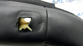 Volvo XC90 16-25 driver's seat back upholstery, black leather, heated, dry-cleanable, creased