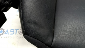 Volvo XC90 16-25 driver's seat back upholstery, black leather, heated, dry-cleanable, creased