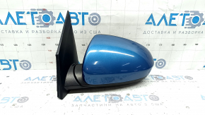 Left side mirror assembly for Hyundai Tucson 19-21, heated, BSM, blue R2U, 7 pins