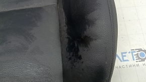 Volvo XC90 16-25 passenger seat back upholstery, black leather, heated, scratches, needs cleaning, dented