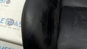 Volvo XC90 16-25 passenger seat back upholstery, black leather, heated, scratches, needs cleaning, dented