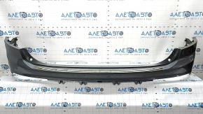 Rear bumper bare upper part Volvo XC90 16-19 without autoparking, graphite 714, scratches, crack