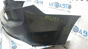 Rear bumper bare upper part Volvo XC90 16-19 without autoparking, graphite 714, scratches, crack