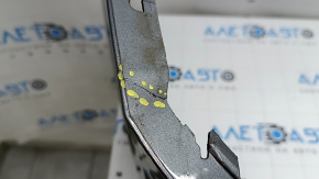 Rear bumper bare upper part Volvo XC90 16-19 without autoparking, graphite 714, scratches, crack