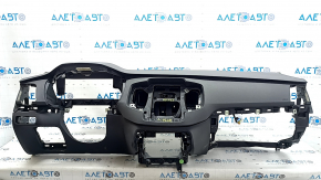 Volvo XC90 16-23 black dashboard with AIRBAG, simple projection, scratches