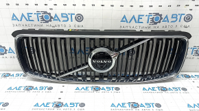 Black grille with Volvo XC90 16-19 badge, chrome frame, under the camera, bumpers
