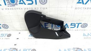 Right middle passenger seat side trim for Volvo XC90 16-25, black, worn