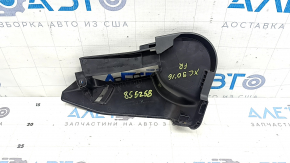 Right middle passenger seat side trim for Volvo XC90 16-25, black, worn