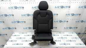 Rear row of seats, left, 3rd row, Volvo XC90 16-23, black leather, contact with water, scratches on plastic