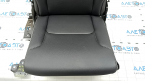 Rear row of seats, left, 3rd row, Volvo XC90 16-23, black leather, contact with water, scratches on plastic
