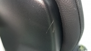 Rear row of seats, left, 3rd row, Volvo XC90 16-23, black leather, contact with water, scratches on plastic