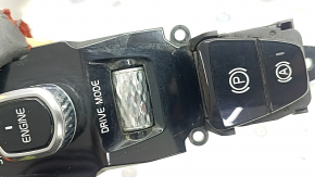 Volvo XC90 16-19 start/stop button with drive mode selection, scratches