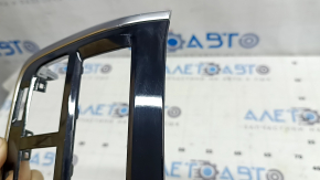 Rear center console trim for Volvo XC90 16-23, gloss black, chrome, broken mount, scratches