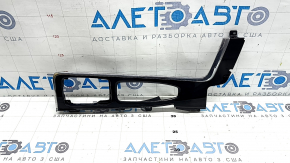 Upper center console trim for Volvo XC90 16-22, gloss black, chrome, scratches, peeling chrome, broken fasteners