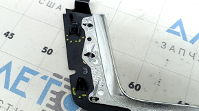 Upper center console trim for Volvo XC90 16-22, gloss black, chrome, scratches, peeling chrome, broken fasteners