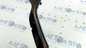 Upper center console trim for Volvo XC90 16-22, gloss black, chrome, scratches, peeling chrome, broken fasteners