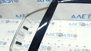 Volvo XC90 16-23 front panel trim, monitor frame, glossy black, chrome, scratches, cracks in fasteners, dent