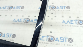 Volvo XC90 16-23 front panel trim, monitor frame, glossy black, chrome, scratches, cracks in fasteners, dent