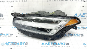 Left front headlight assembly for Volvo XC90 16-17 LED, web-shaped, polished