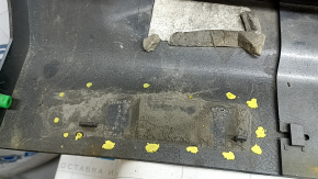 Left side sill for Volvo XC90 16-23 with seal, graphite, scratches, dented, broken fastening, broken fastening